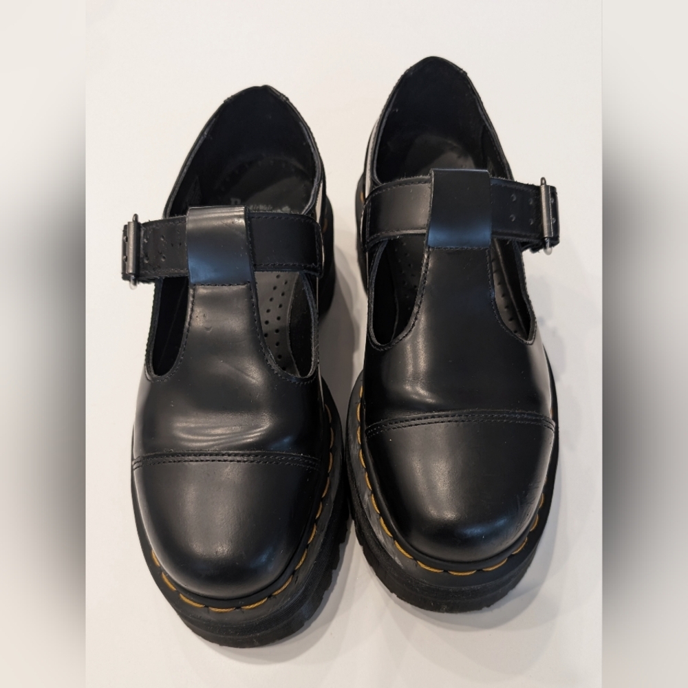 Dr. Marten Bethan Platform Leather Maryjanes US 7